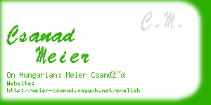 csanad meier business card